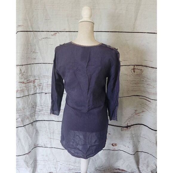 Johnny Was Embroidered V Neck Tunic Size XS - Picture 2 of 6